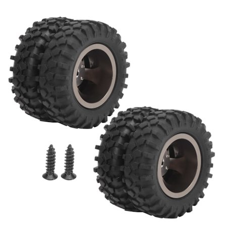 2 kpl 55 mm alumiiniseos takarenkaat varaosat sopivat WPL D12 1/10 RC-kuorma-autolle (D12‐010T)