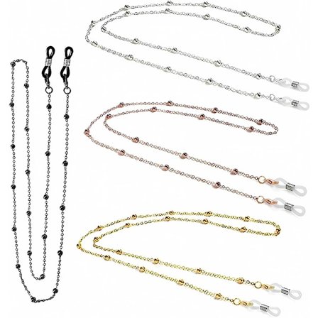 4 stk. Dame Brillekjede Brillefeste Brillekjede Brilleledning Briller Wire Briller E