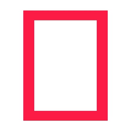 Ram Kartong Vägghängande Bild RÖD