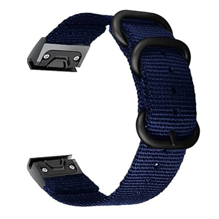 22 mm nylon-urrem til Garmin- og Coros-ure - Blå