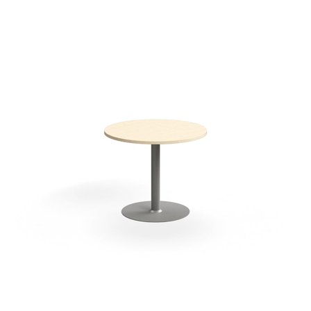 Table VERTICUS, Ø900x720 mm, birch/silver