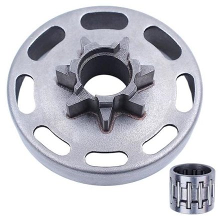 .325" Pitch 7 Hammasen Kytkinkummun Ketjupyörä Yhteensopiva Husqvarna 435, 435E 440, 440E kanssa Neula-laakerilla Varaosat 50544