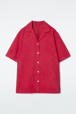 COS Relaxed Faded Resort Shirt in Red - Women
