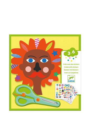 Hairdresser Toys Creativity Drawing & Crafts Craft Stickers Multi/mønstret Djeco
