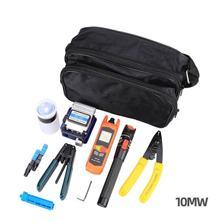 Optisk fiber set Fiber kall anslutningsverktyg 16in1 optisk fiberpåse, FC65 Fiberklyver, optisk power ,