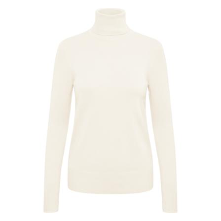 Saint Tropez, Mila SZ Rollneck Pullover Biały, Kobieta, Rozmiar: S