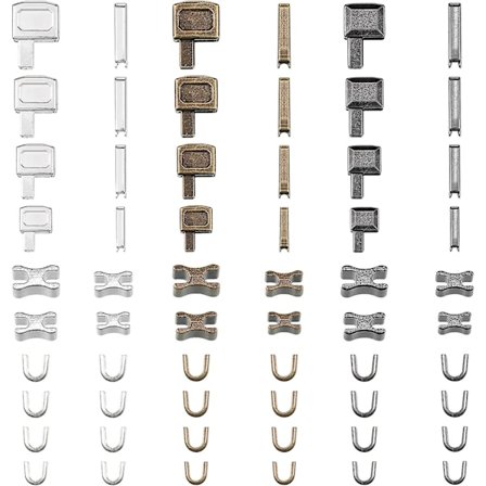 Metall dragkedja insättnings stift 4 storlekar dragkedja reparationssats dragkedja spärrreglage hållare för jackor rockar 3 färger diy sömnad 