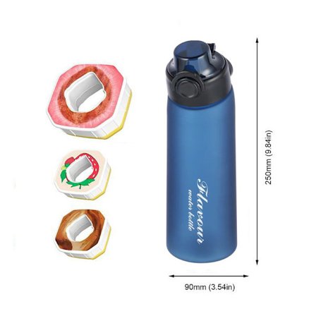 Air Water Up Flaske 900ml Air Starter Pack Smagsvandflaske med Duftkapsler til Camping