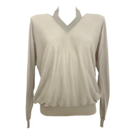 Stella McCartney Pre-owned, Silk shirt with uncovered shoulders Beige, Dames, Maat:S