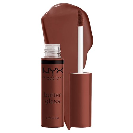 3 for 2 - NYX PROFESSIONAL MAKEUP Butter Gloss Brownie Drip Deep Brown Red Undertone, Makeup, Læber, Lipgloss