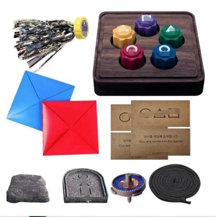 Squid Game 2, Koreansk Traditionel Leg, Koreansk Folkespilsæt – Jack Stone Spilsæt Inspireret af Squid Game 2 (9 stk. + Base)