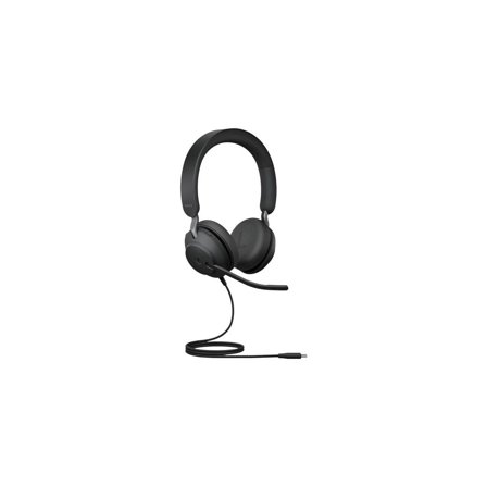 JABRA Headset Evolve2 40 MS stereo USB-C - Lyreco - Kontorsmaskiner - Headset och telefoner - Headset - Sladd