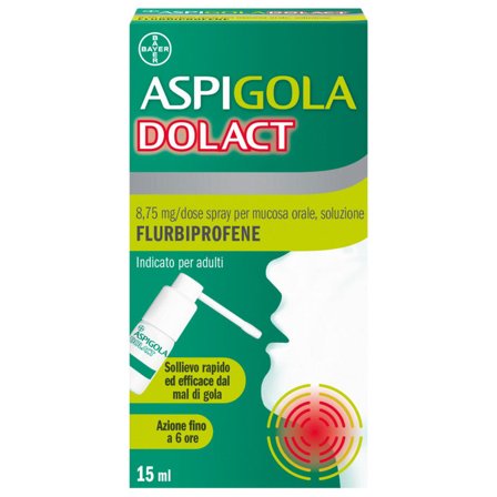 Aspi Gola Dolact Spray Antinfiammatorio e Antidolorifico per Mal
