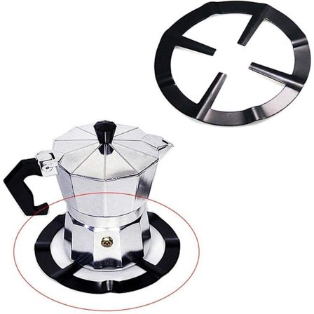 Moka Pot Komfur Stativ Stål Kaffe Pot Holder Gas Komfur Støttering Gitter Gas Hob Rack Køkken Tilbehør