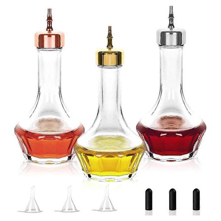 Bitters Flaske Sæt med 3 - Dasher Flasker Top Professionelt Bar Værktøj