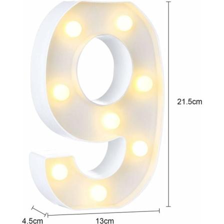 Lys opp bokstaver belyst alfabetlampe LED-bokstavlys polbokstav for resepsjoner fest bryllup hjem bardekorasjon (9)-