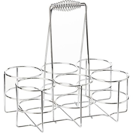 Kromflaskhållare i metall