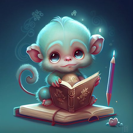 30x40cm voksenbørn 5D DIY sæt - abe r