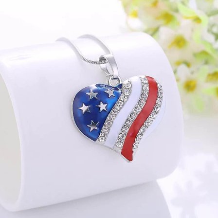 Fjärde juli självständighetsdagen Jubileumssmycken American National Flag Patriotic Jewelry