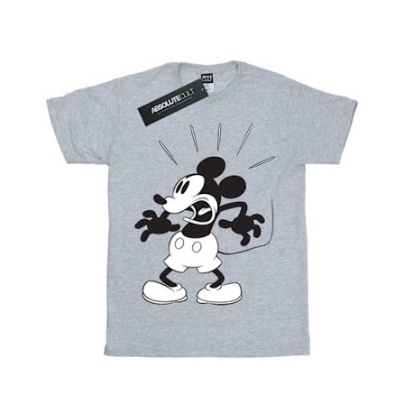 Disney Girls Mickey Mouse Skrämd Bomull T-shirt 12-13 År Spo