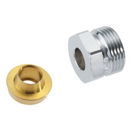 FM Mattsson 18512059 Trycknippel med kona, G20 x 15 mm, Värme