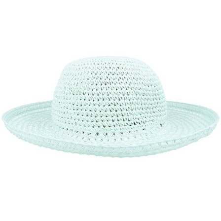 Seeberger - Grön sunhat Hatt - Paper Crochet Bolero With Mint Sunhat @ Hatstore