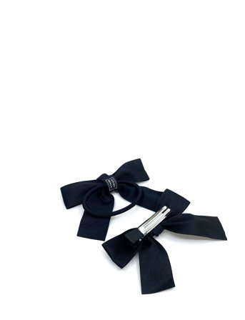 Pipol's Bazaar | Sandra Bow Clip Plus Elastic Black | ONE SIZE