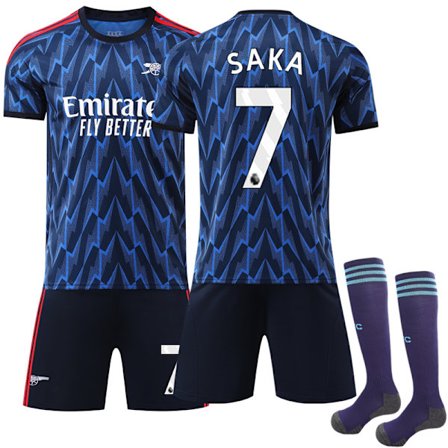 25-26 Arsenal Bortatröja Barn Vuxen Fotbollströja Nr 7 Saka 25-26 Saka 25-26 Saka【COPL】