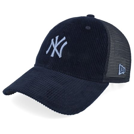New Era - MLB Ble trucker Czapka Z Daszkiem - New York Yankees Corduroy 9TWENTY Navy Trucker @ Hatstore