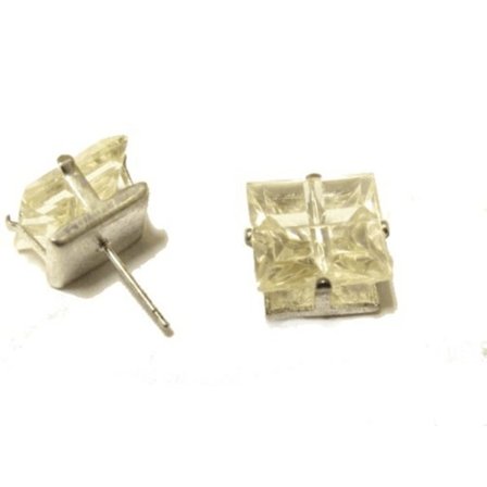 Bling Örhängen - Vit Sten