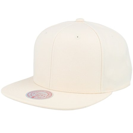 Mitchell & Ness - White snapback Czapka Z Daszkiem - High Crown Blank White Snapback @ Hatstore