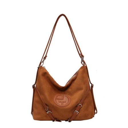 Mångsidig axelväska Dam Retro Ryggsäck Väska BRUN