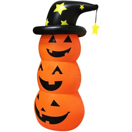IC Creative Halloween Uppblåsbar Pumpadekoration Pumpastapelspel