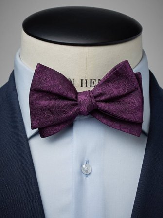 John Henric Men's Violette Formelle Fliege Size Self-tied