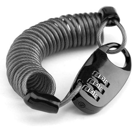 Cykelhjelm Kabel Lås Mini Motorcykel Anti-Tyveri Cykellås