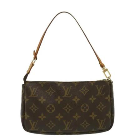 Louis Vuitton Vintage, Pre-owned Pochette Accessoires Monogram Bag Bruin, Dames, Maat:ONE Size,leather