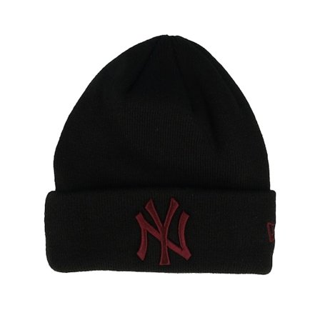 New Era - MLB Nero cuff Beanie - Kids New York Yankees League Essential Black Cuff @ Hatstore