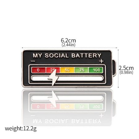 Social Mood Pin Brosch Pin STYLE 3 STYLE 3