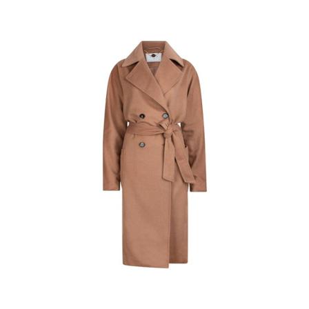 Dante 6 Belted Coats Brun, Dame Uldfrakker