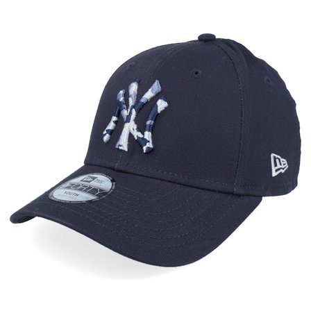 New Era - MLB Blå adjustable Caps - Kids New York Yankees Infill 9FORTY Navy Adjustable @ Hatstore