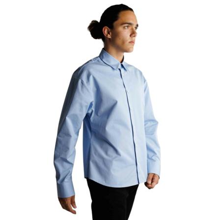 Valentino shirt with embroidered logo Blå, Herre Skjorter