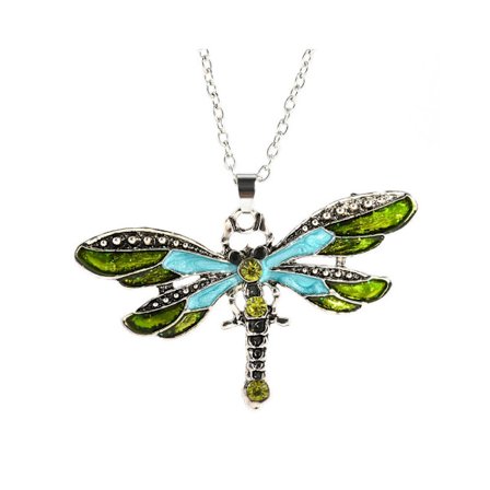 Kaulakoru - Vihreä sudenkorento - 50 cm kaulakoru