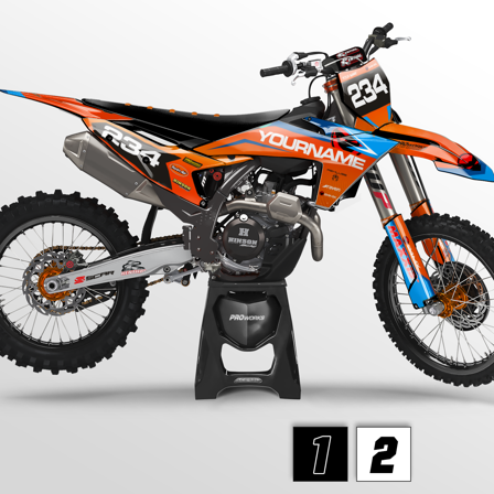24MX KTM TopTeam Dekalkit - KTM 500 EXC-F 2012-2026