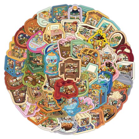 Love and Deep Space -tarrat, 120 kpl | Shen Xinghui, Qi Yu, Qin Che & Li Shen | Vedenpitävät tarrat kannettavalle tietokoneelle, juomapullolle (Anime 