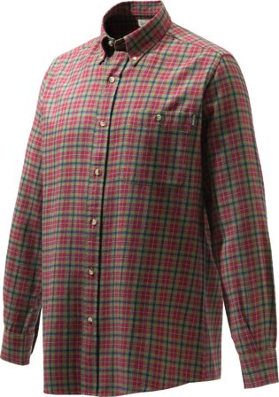 Beretta Men's Wood Flannel Button Down Shirt Men long-sleeved shirts Green S