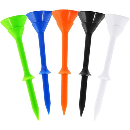 Muoviset golftiit, sekoitetut värit, 3 1/4 tuumaa, 83 mm pitkät, rikkoutumattomat