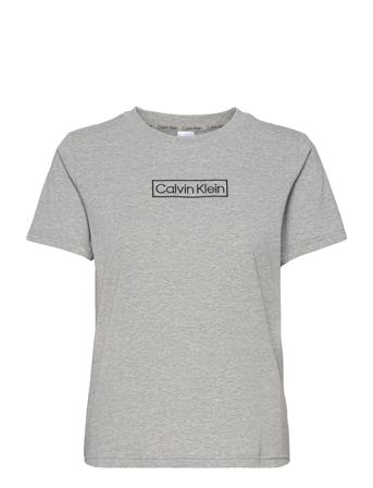 S/S Crew Neck Top Grå Calvin Klein