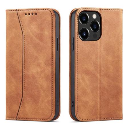 Iphone 12 Pro Max Plånboksfodral Magnet Fancy - Brun
