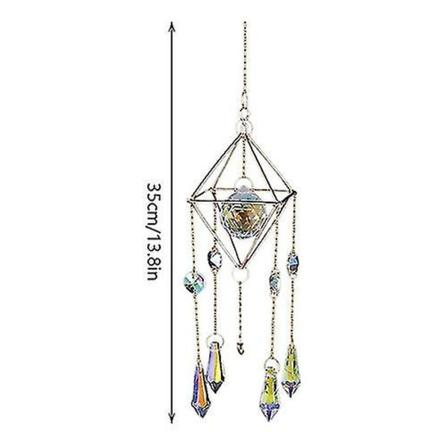 Trädgårdshantverk Air Crystal Wind Chime Hängande kedja