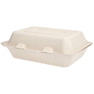 Takeaway-boks Bagasse 21,5×16×
